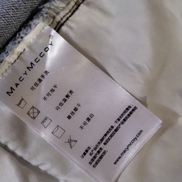 NWOT MacyMccoy (Australia) Wrap Style Assymetrical Denim Mini Skirt - Picture 8 of 12